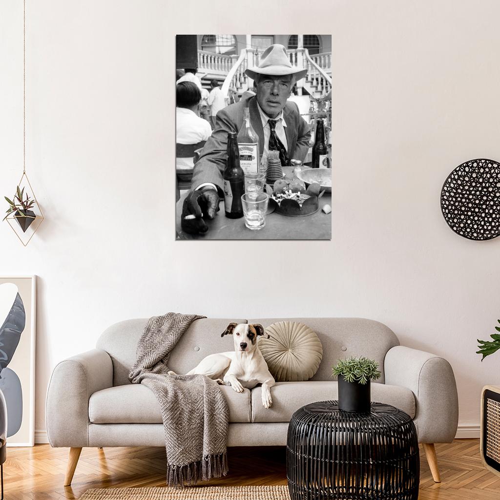 Lee Marvin Pocket Money 1972 Old Vintage BW Wall Art Print Poster