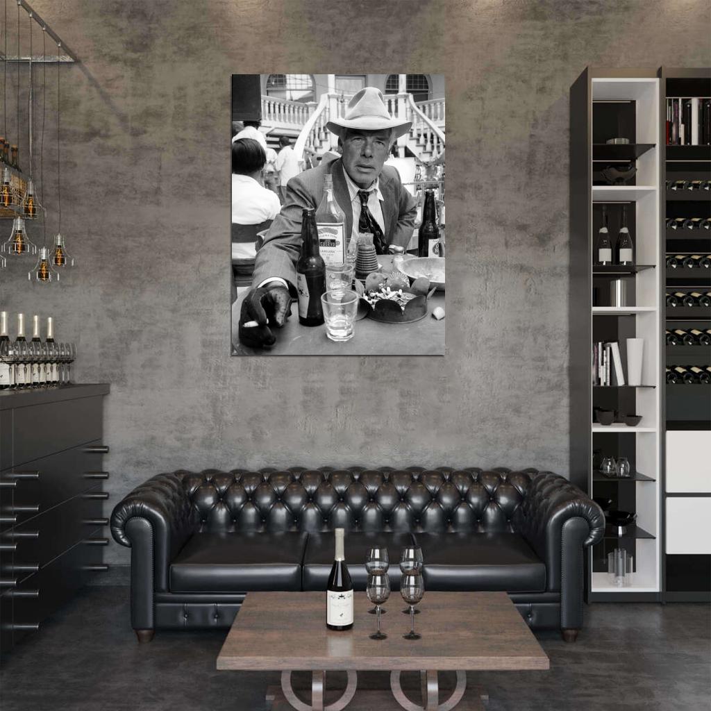 Lee Marvin Pocket Money 1972 Old Vintage BW Wall Art Print Poster