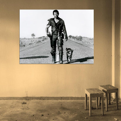 Mad Маx Road Dog Mel Gibson Old Vintage Movie Wall Art Print Poster