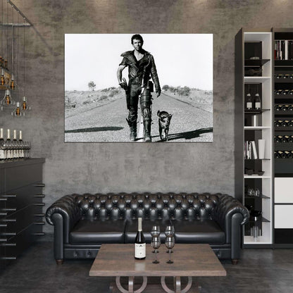 Mad Маx Road Dog Mel Gibson Old Vintage Movie Wall Art Print Poster