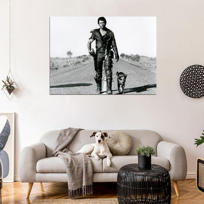 Mad Маx Road Dog Mel Gibson Old Vintage Movie Wall Art Print Poster