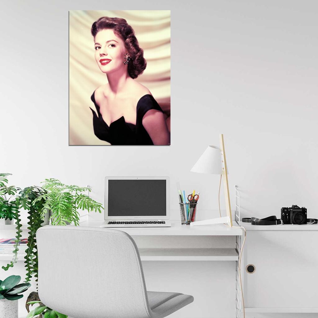 Natalie Wood Beautiful Portrait Retro Vintage Wall Art Print Poster