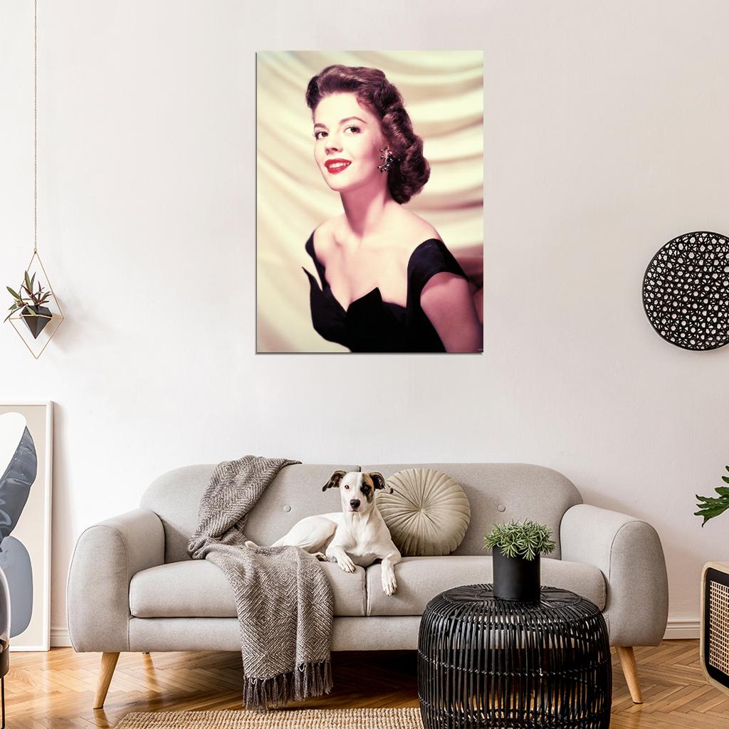 Natalie Wood Beautiful Portrait Retro Vintage Wall Art Print Poster