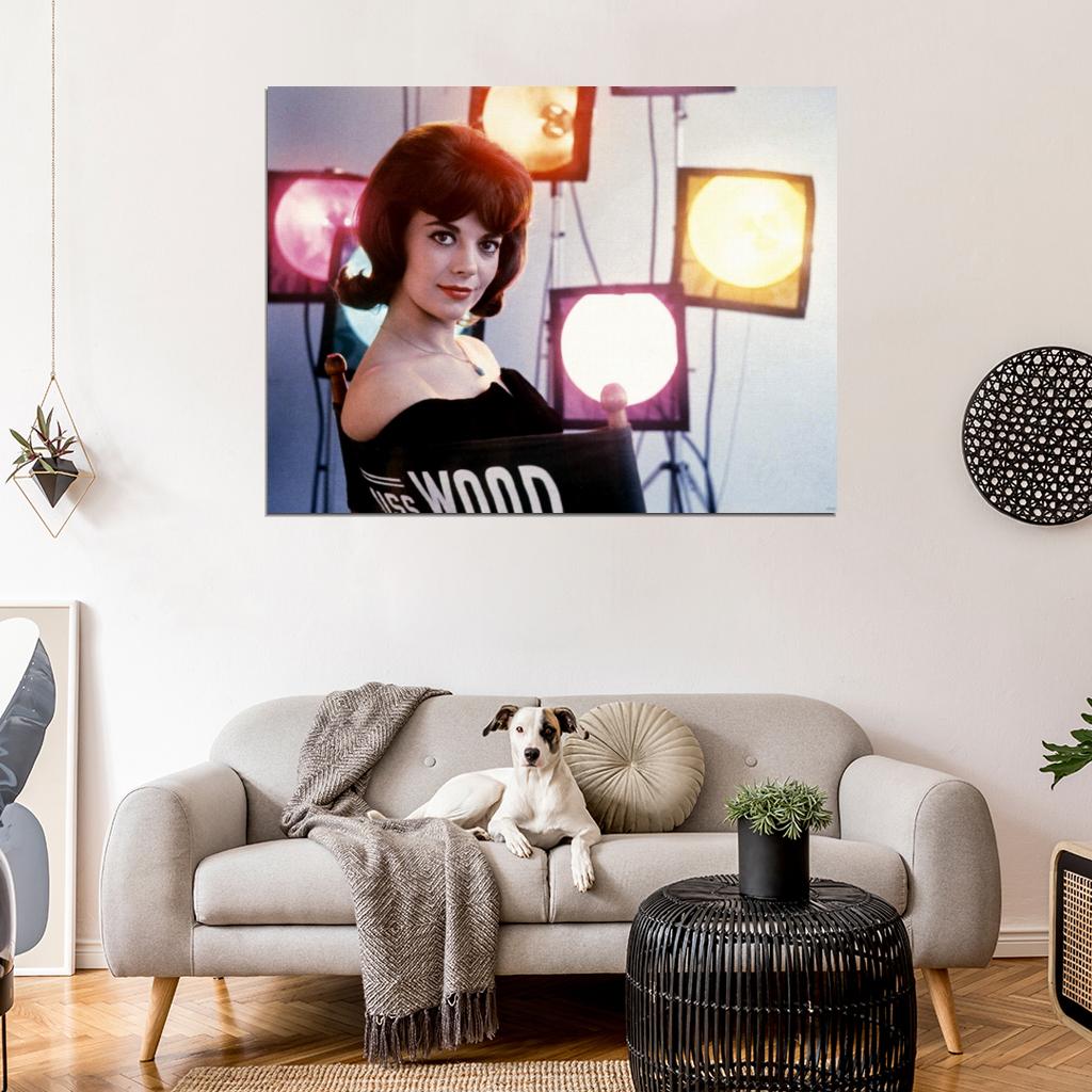 Natalie Wood Portrait Retro Vintage Actress Wall Art Print Poster