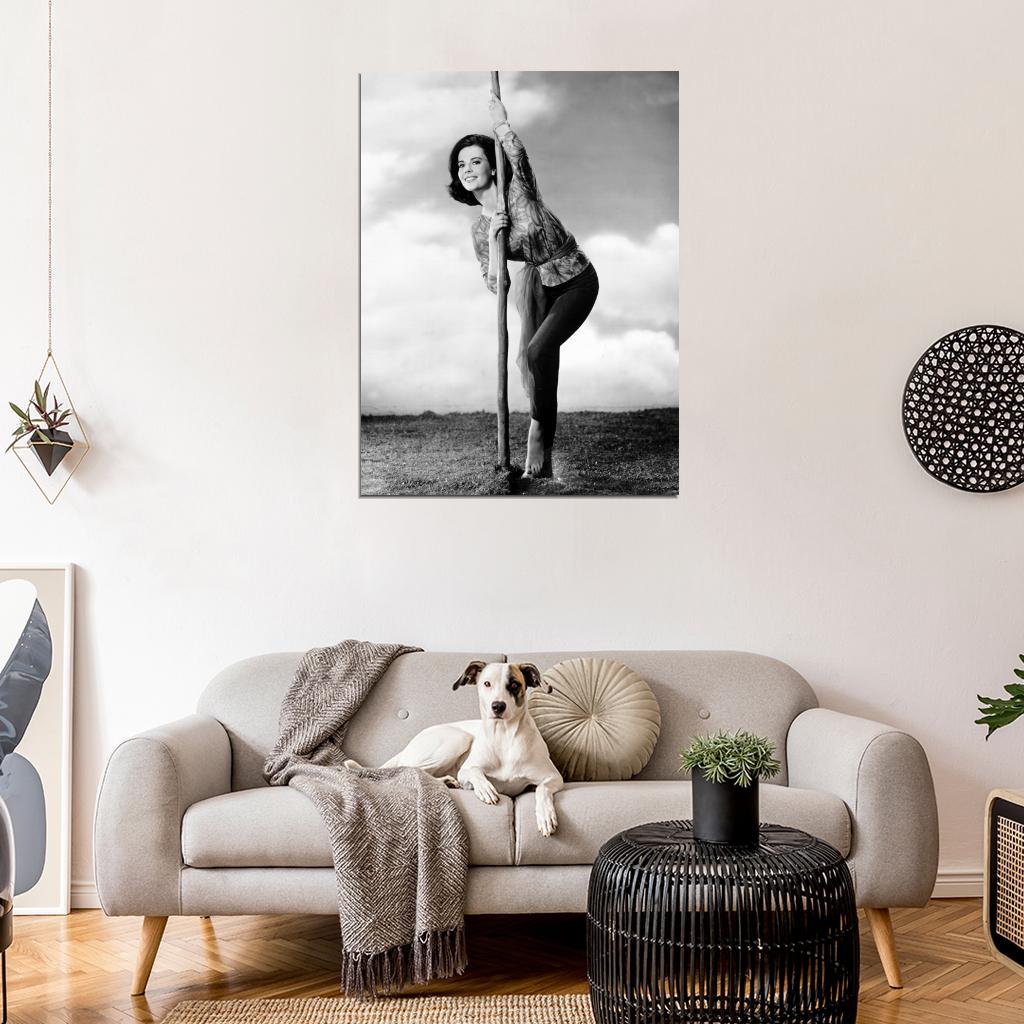 Natalie Wood Old Retro Vintage Actress BW Wall Art Print Poster