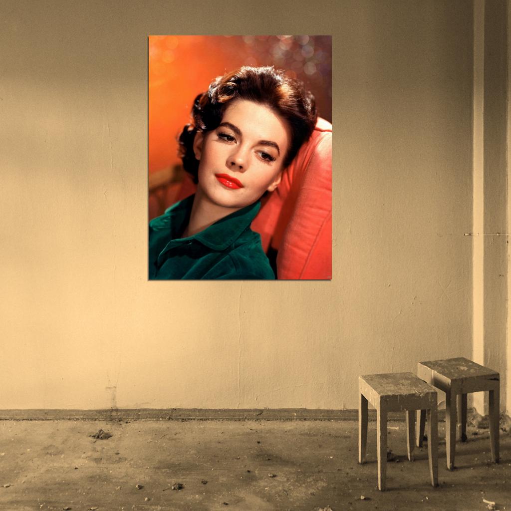 Natalie Wood Beautiful Portrait Retro Vintage Wall Art Print Poster