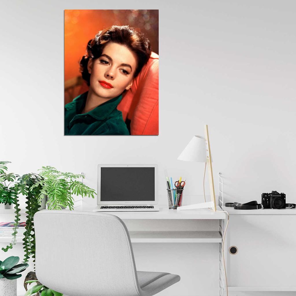 Natalie Wood Beautiful Portrait Retro Vintage Wall Art Print Poster