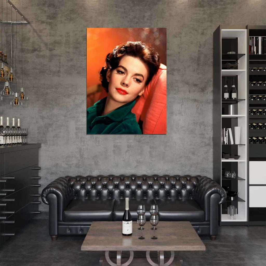 Natalie Wood Beautiful Portrait Retro Vintage Wall Art Print Poster