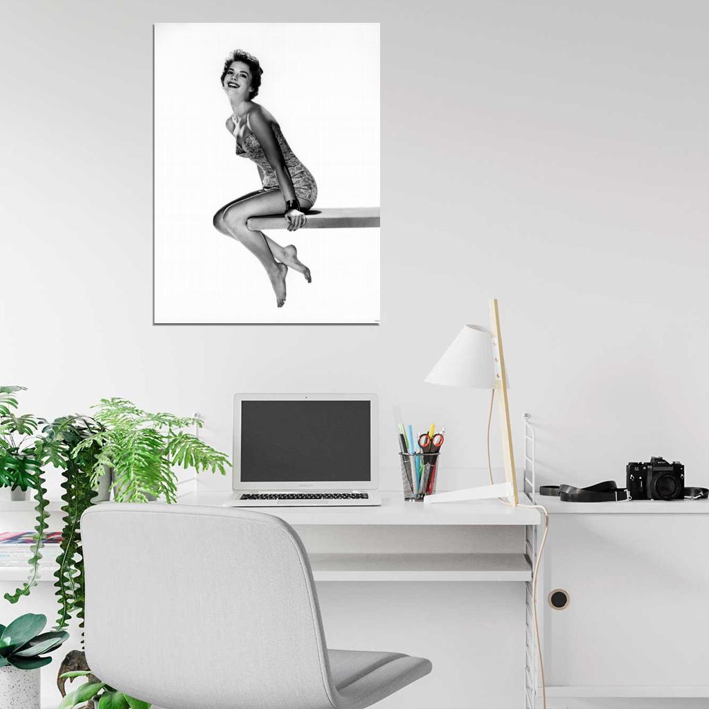Natalie Wood Hot Old Retro Vintage Classic BW Wall Art Print Poster