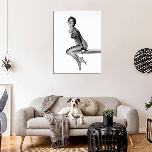 Natalie Wood Hot Old Retro Vintage Classic BW Wall Art Print Poster