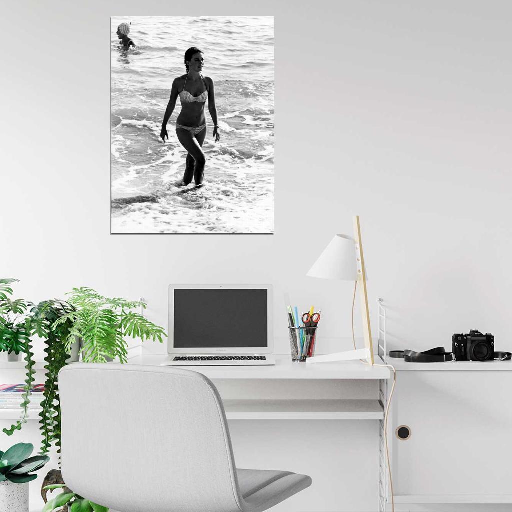 Natalie Wood Sexy Hot Retro Vintage Actress BW Wall Art Print Poster
