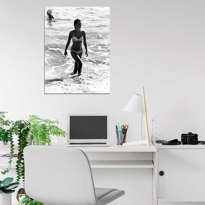 Natalie Wood Sexy Hot Retro Vintage Actress BW Wall Art Print Poster