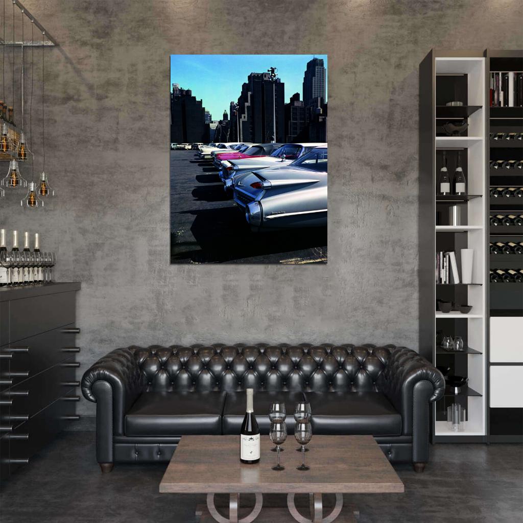 New York Cars Old Retro Vintage Classic Wall Art Print Poster