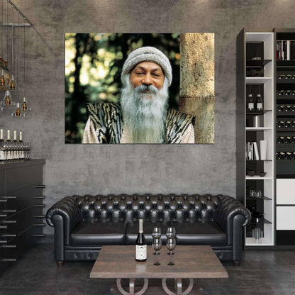 Osho Acharya Rajneesh Indian Guru Portrait Wall Art Print Poster