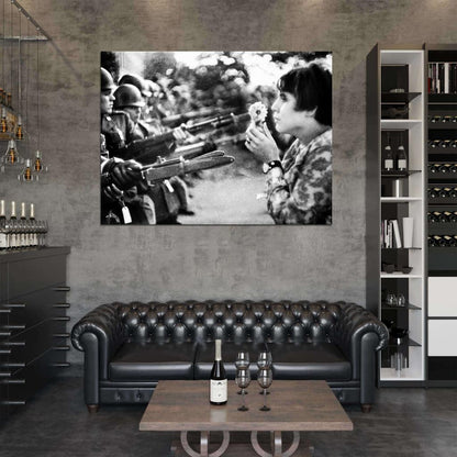 Peace March Washington 1967 Retro Vintage BW Wall Art Print Poster