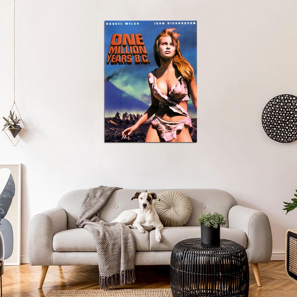 Raquel Welch One Million Years B.C. Vintage Wall Art Print Poster