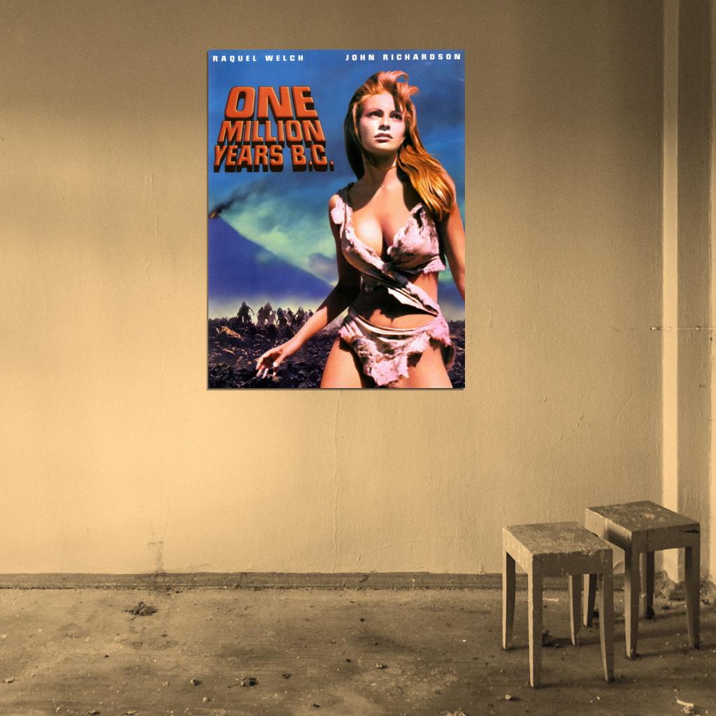 Raquel Welch One Million Years B.C. Vintage Wall Art Print Poster
