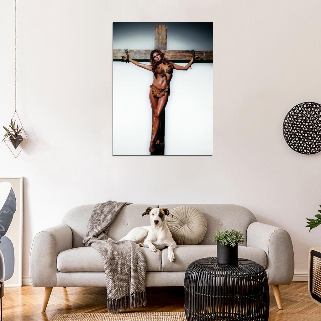 Raquel Welch Hot One Million Years B.C. Retro Wall Art Print Poster