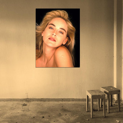 Sharon Stone Beautiful Portrait Retro Vintage Wall Art Print Poster