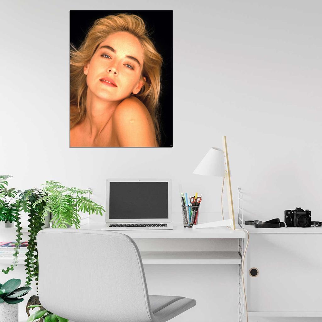 Sharon Stone Beautiful Portrait Retro Vintage Wall Art Print Poster