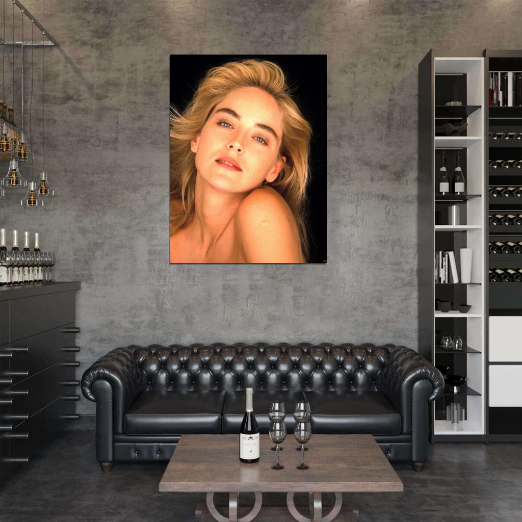 Sharon Stone Beautiful Portrait Retro Vintage Wall Art Print Poster