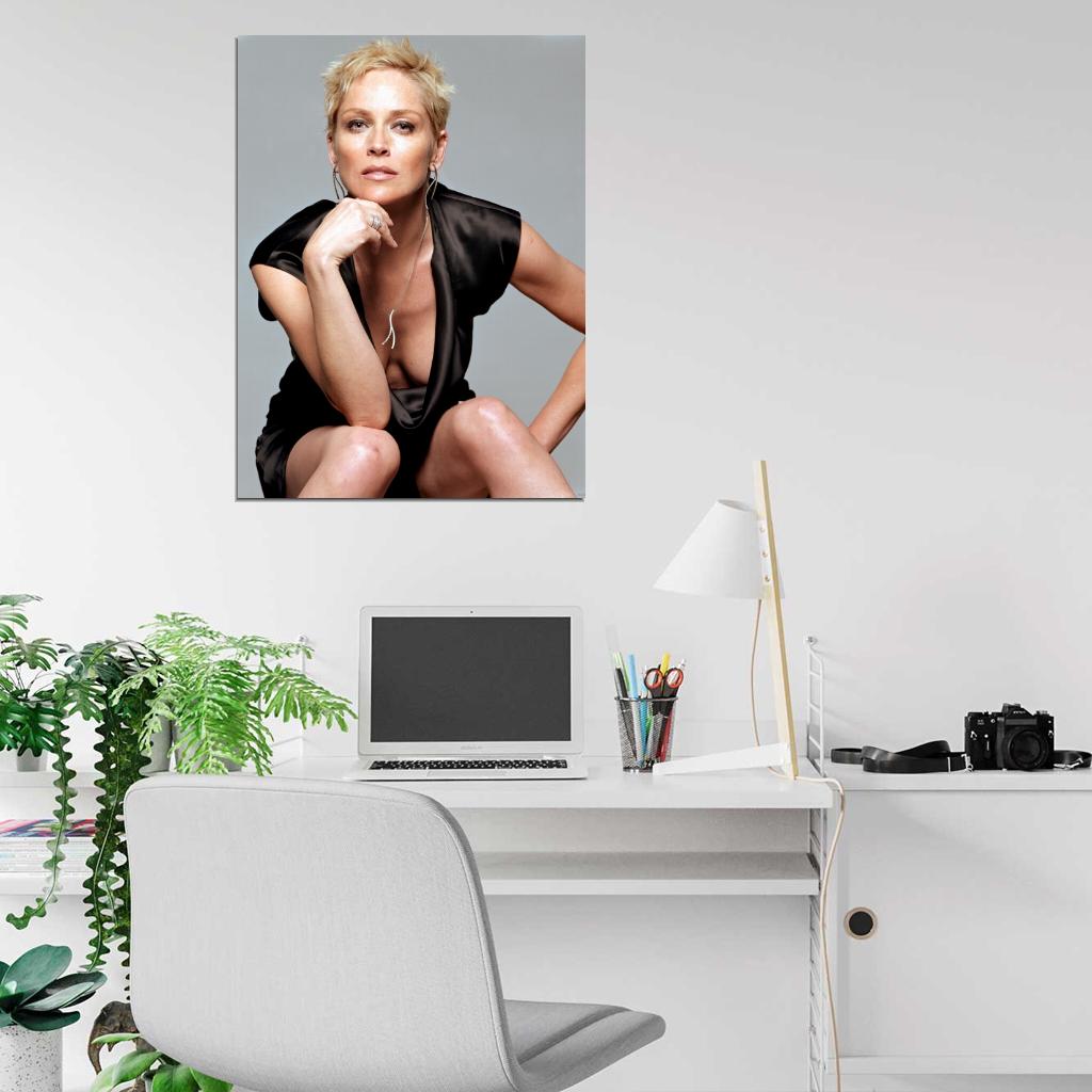 Sharon Stone Sexy Hot Boobs Actress Wall Art Print Poster