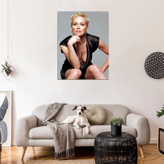 Sharon Stone Sexy Hot Boobs Actress Wall Art Print Poster
