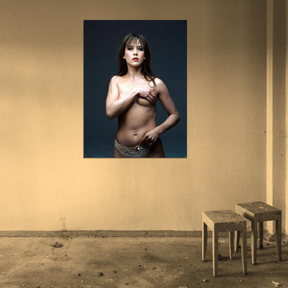 Sophie Marceau Sexy Hot Topless Panties Wall Art Print Poster