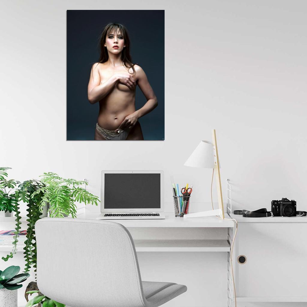Sophie Marceau Sexy Hot Topless Panties Wall Art Print Poster