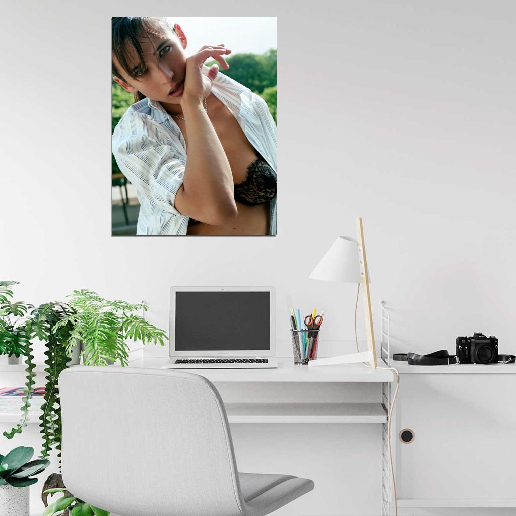 Sophie Marceau Lingerie Hot Portrait Actress Wall Art Print Poster