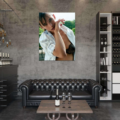 Sophie Marceau Lingerie Hot Portrait Actress Wall Art Print Poster