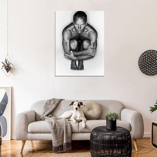 Sting Awesome Singer Retro Vintage BW Wall Art Print Poster