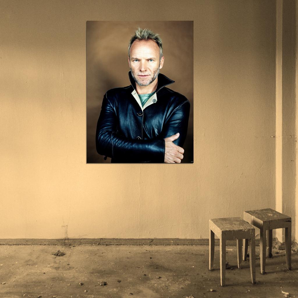Sting Awesome Music Singer Vintage Wall Art Print Poster