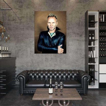 Sting Awesome Music Singer Vintage Wall Art Print Poster