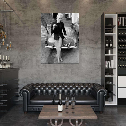 Sting Music Singer Retro Vintage BW Wall Art Print Poster