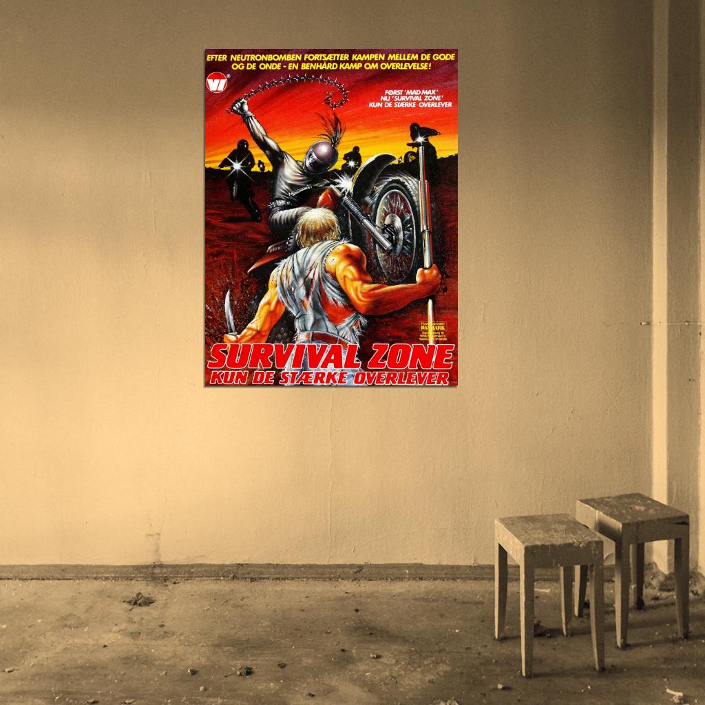 Survival Zone 1983 Post-Nuclear Vintage Movie Wall Art Print Poster