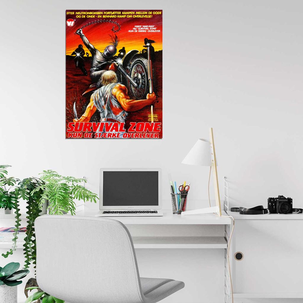 Survival Zone 1983 Post-Nuclear Vintage Movie Wall Art Print Poster