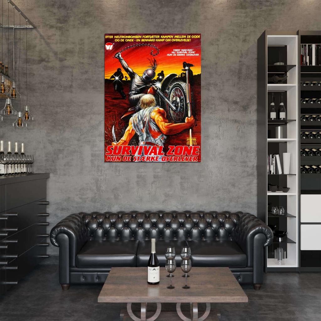 Survival Zone 1983 Post-Nuclear Vintage Movie Wall Art Print Poster