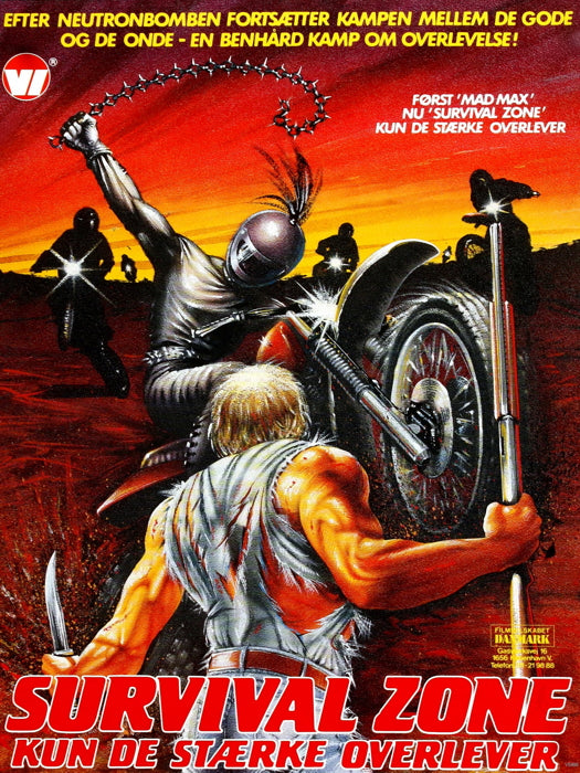 Survival Zone 1983 Post-Nuclear Vintage Movie Wall Art Print Poster