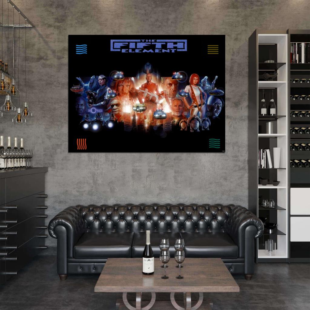 The Fifth Element Movie Cool Painting Art Wall Art Print Poster