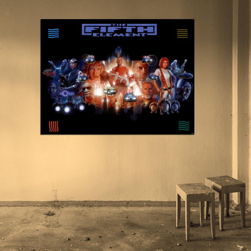 The Fifth Element Movie Cool Painting Art Wall Art Print Poster