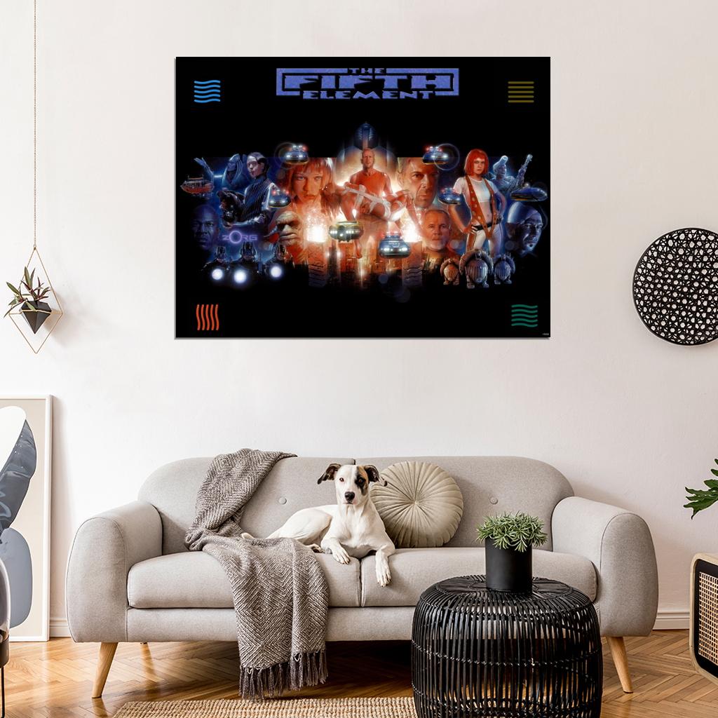 The Fifth Element Movie Cool Painting Art Wall Art Print Poster