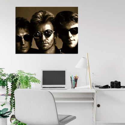 The Police Portrait Rock Band Retro Vintage Wall Art Print Poster