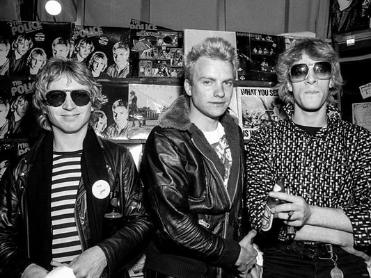 The Police Rock Music Band Retro Vintage BW Wall Art Print Poster