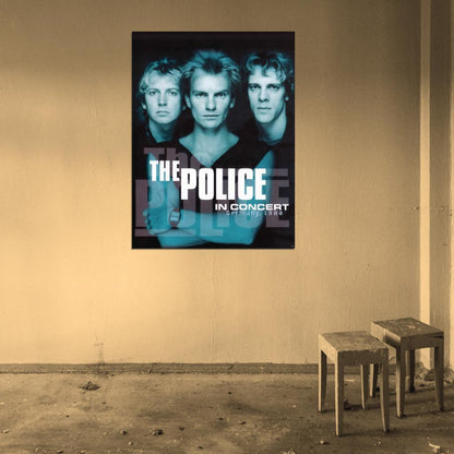 The Police Sting Rock Music Band 1980 Art Wall Art Print Poster