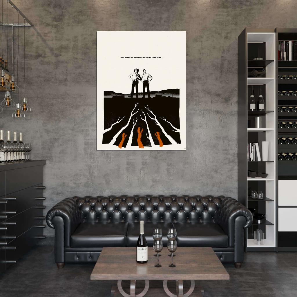 Tremors Movie 1990 Painting Art Vintage Wall Art Print Poster