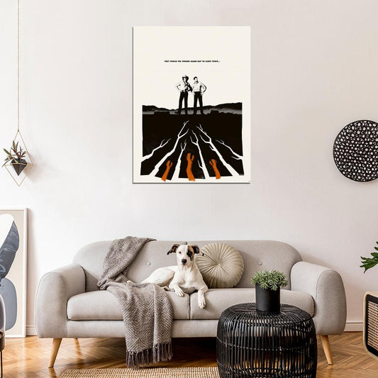 Tremors Movie 1990 Painting Art Vintage Wall Art Print Poster