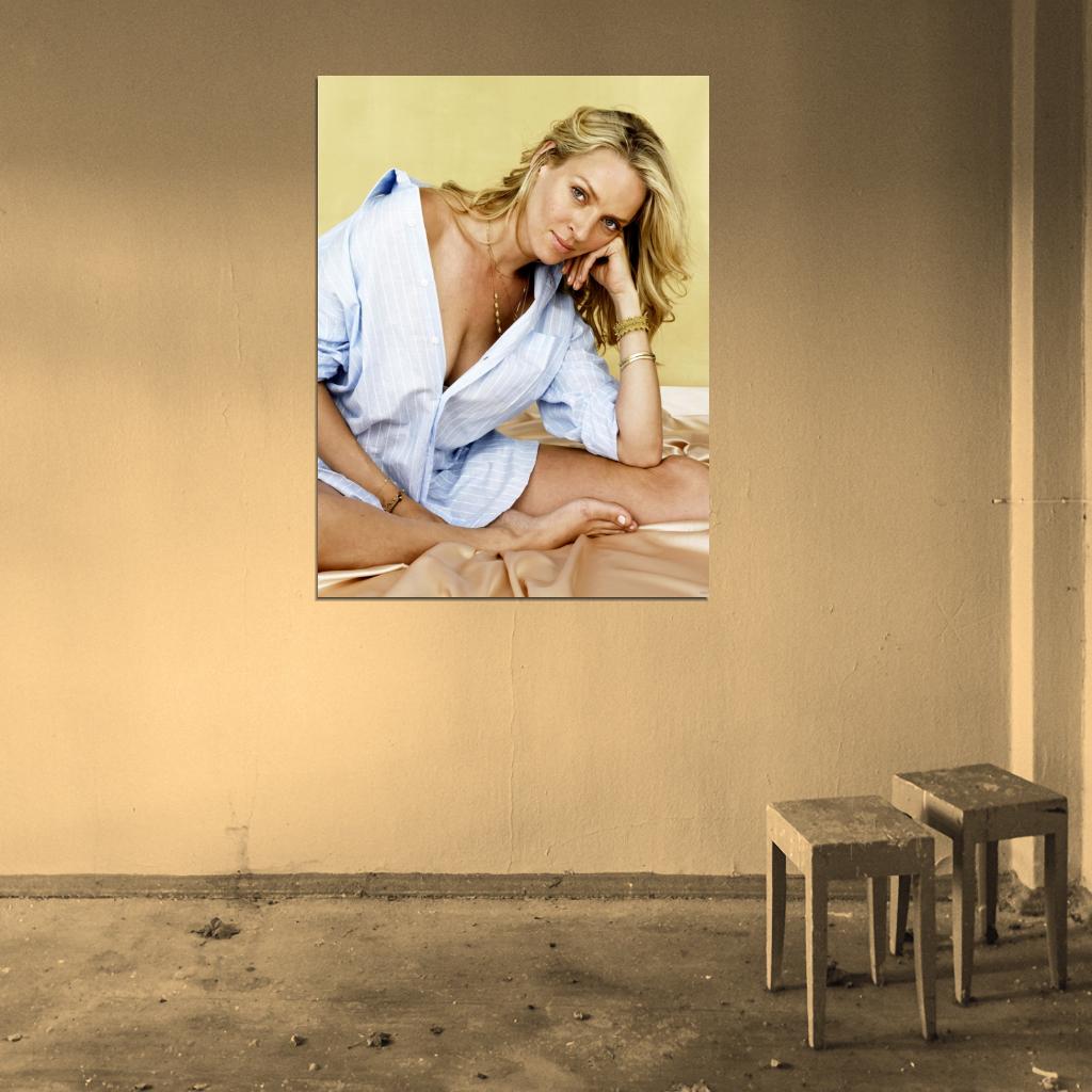 Uma Thurman Hot Beautiful Actress Wall Art Print Poster