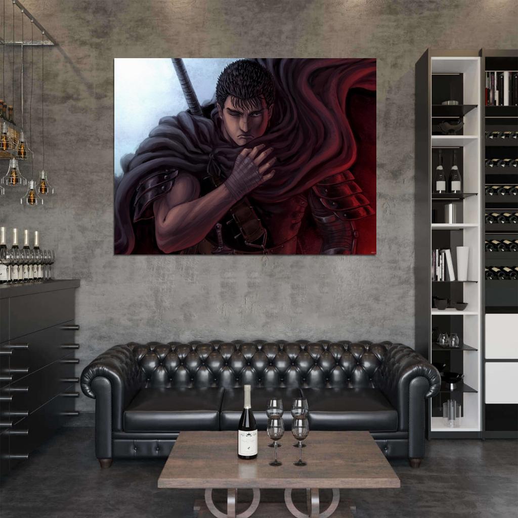 Guts Berserk Amazing Anime Manga Art Wall Art Print Poster