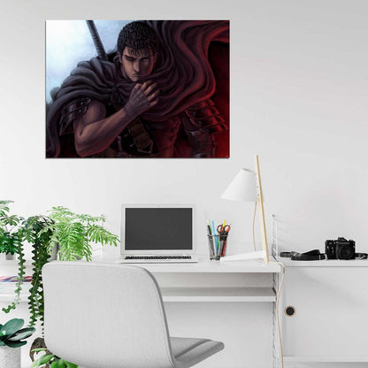 Guts Berserk Amazing Anime Manga Art Wall Art Print Poster